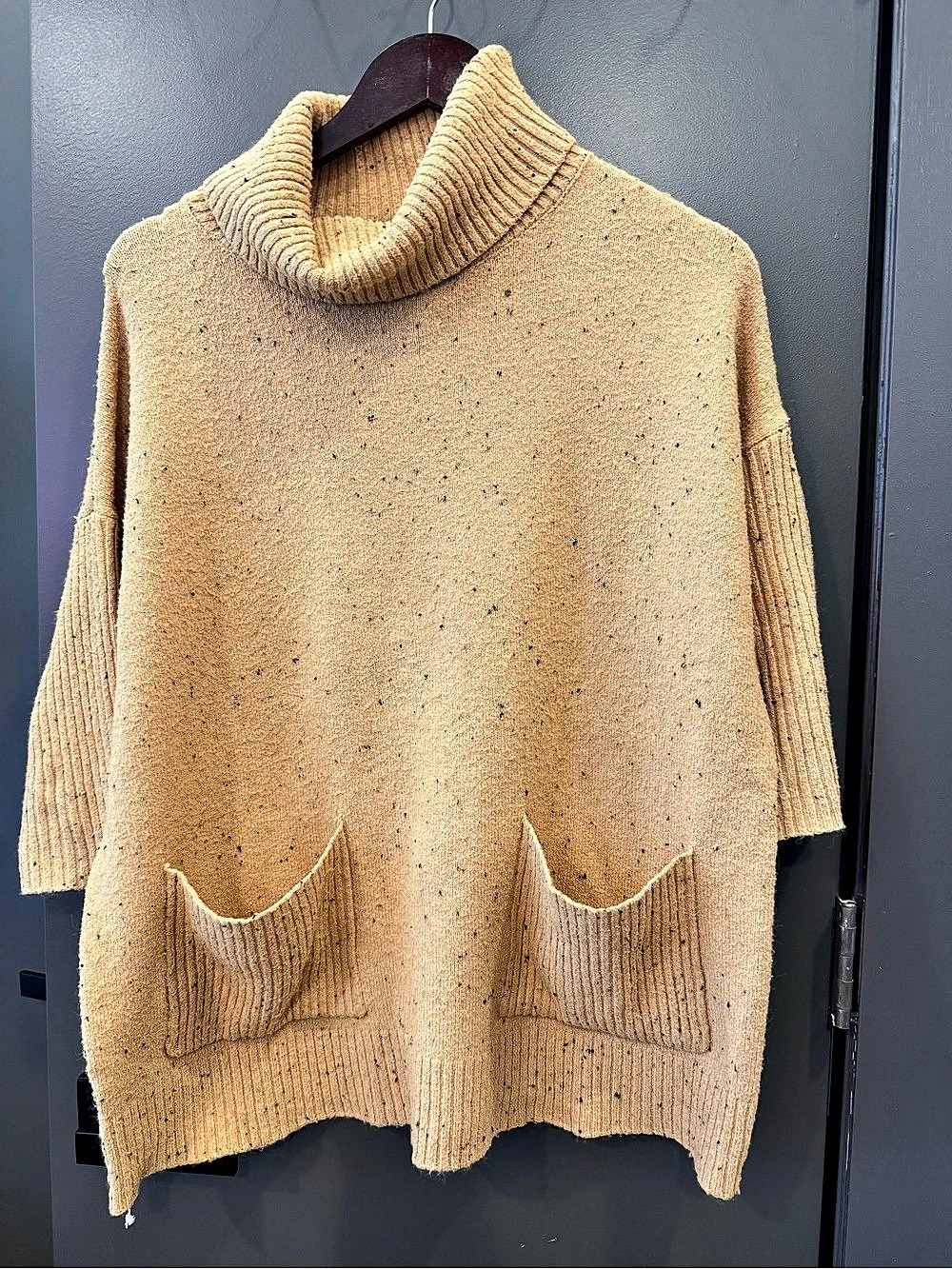 grege Cowl Neck Sweater Size Medium in Brown